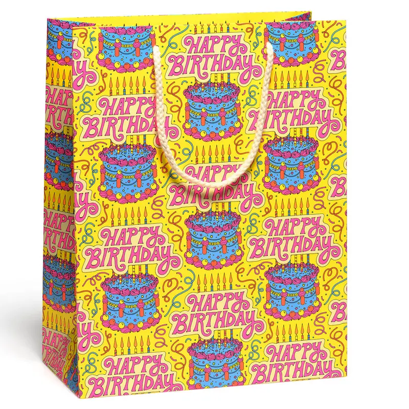 Cake and Confetti Large Gift Bag By Red Cap Cards