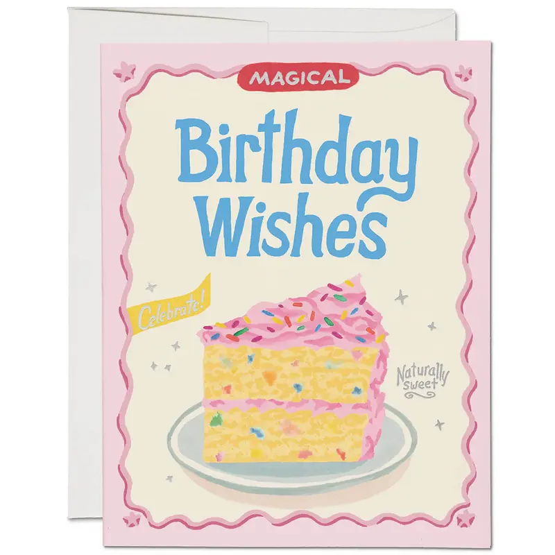 Cake Mix Birthday Greetings Card by Red Cap Cards