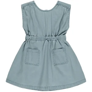 Denim Mini Dress in Ocean by Rylee & Cru