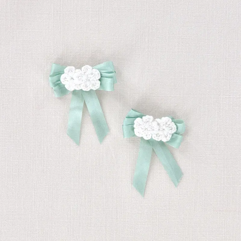 Floral Crochet Clips in Meadow by Iver & Isla