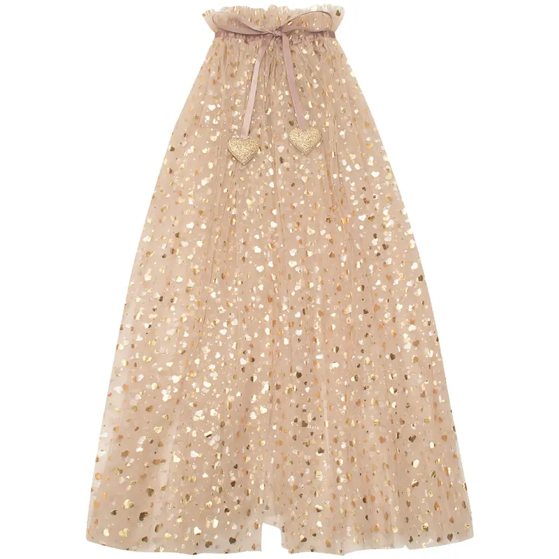 Heart Print Cape by Mimi & Lula