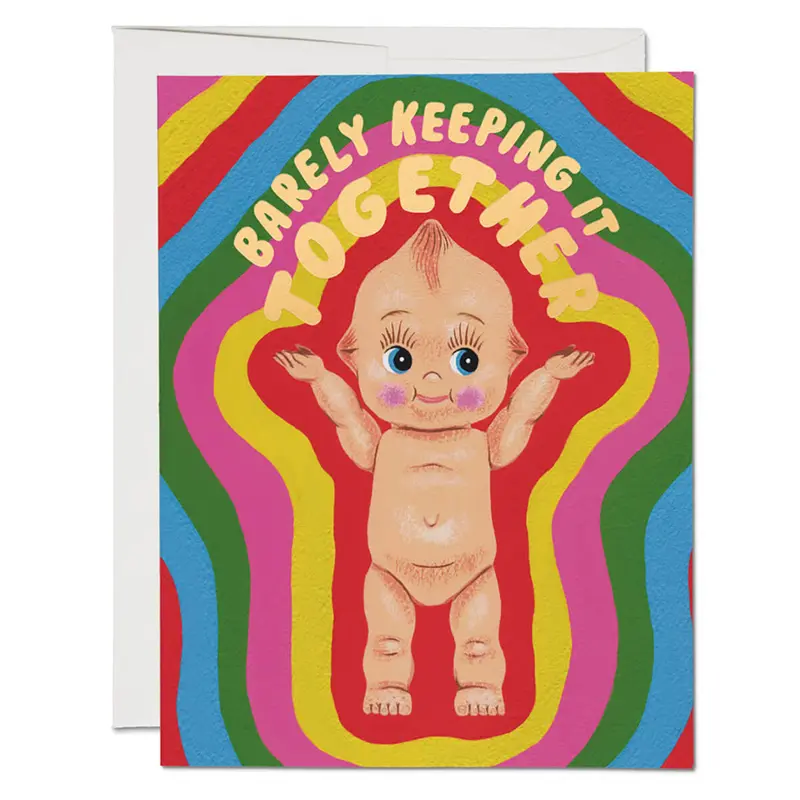 Kewpie Doll Greetings Card by Red Cap Cards