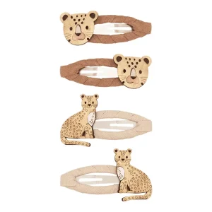 Larry Leopard Clic Clac Hair Clips by Mimi & Lula