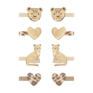 Larry Leopard Mini Clips by Mimi & Lula