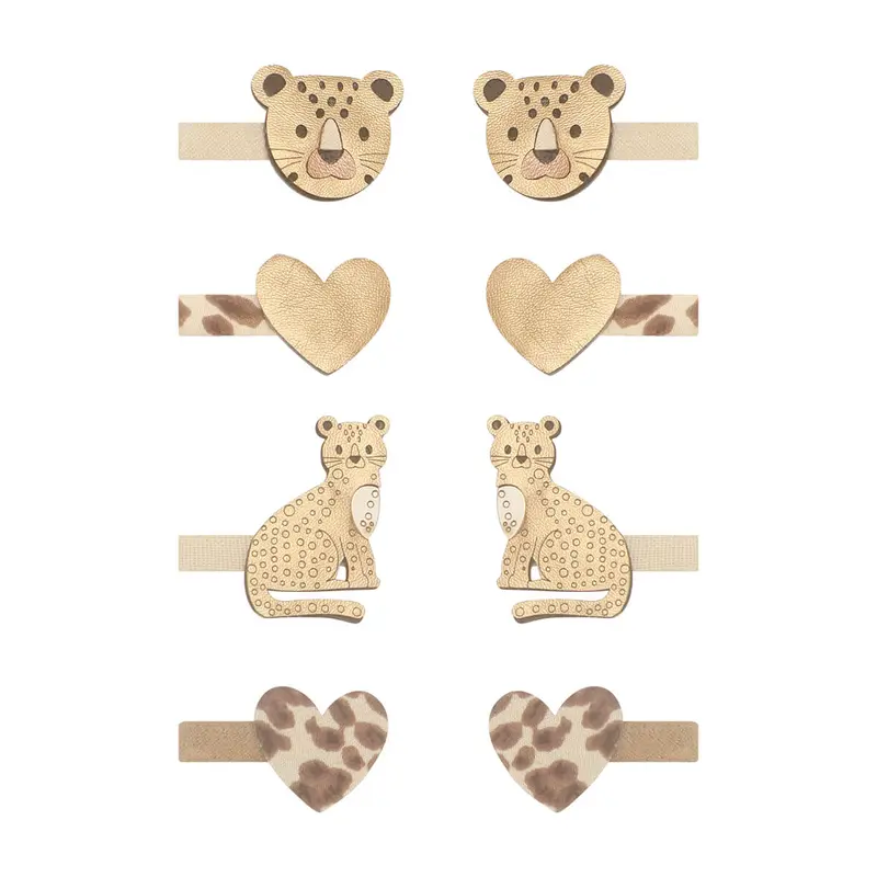 Larry Leopard Mini Clips by Mimi & Lula