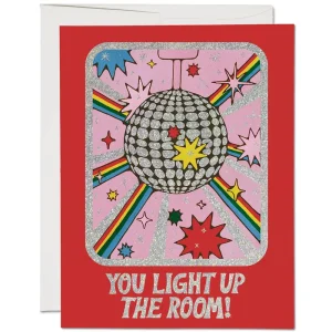 Light Up the Room Friendship Greetings Card by Red Cap Cards