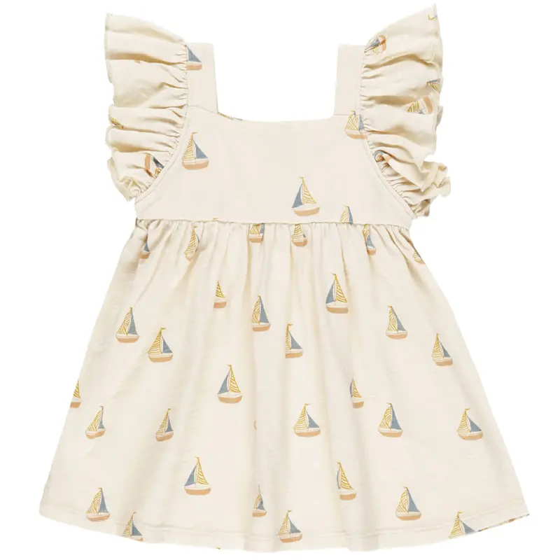 Mariposa Dress in Sailboats by Rylee & Cru