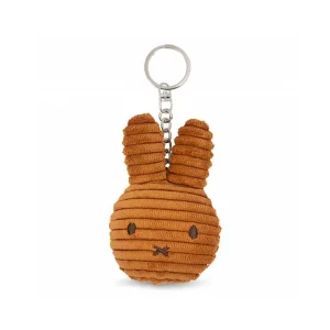 Miffy Corduroy Flat Keyring in Cinnamon (10cm) by Bon Ton Toys