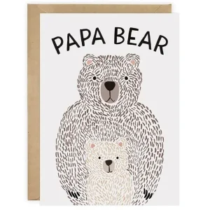 Papa Bear Greetings Card by LoveLight Paper