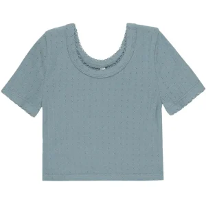 Pointelle Tee in Ocean by Rylee & Cru - Last One In Stock - 2-3 Years