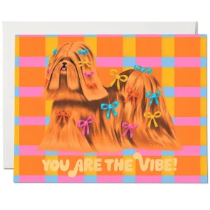 Puppy Vibe Friendship Greetings Card by Red Cap Cards