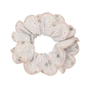 Scalloped Floral Scrunchie by Mimi & Lula