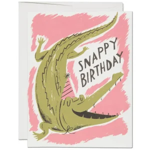 Snappy Birthday Greetings Card by Red Cap Cards