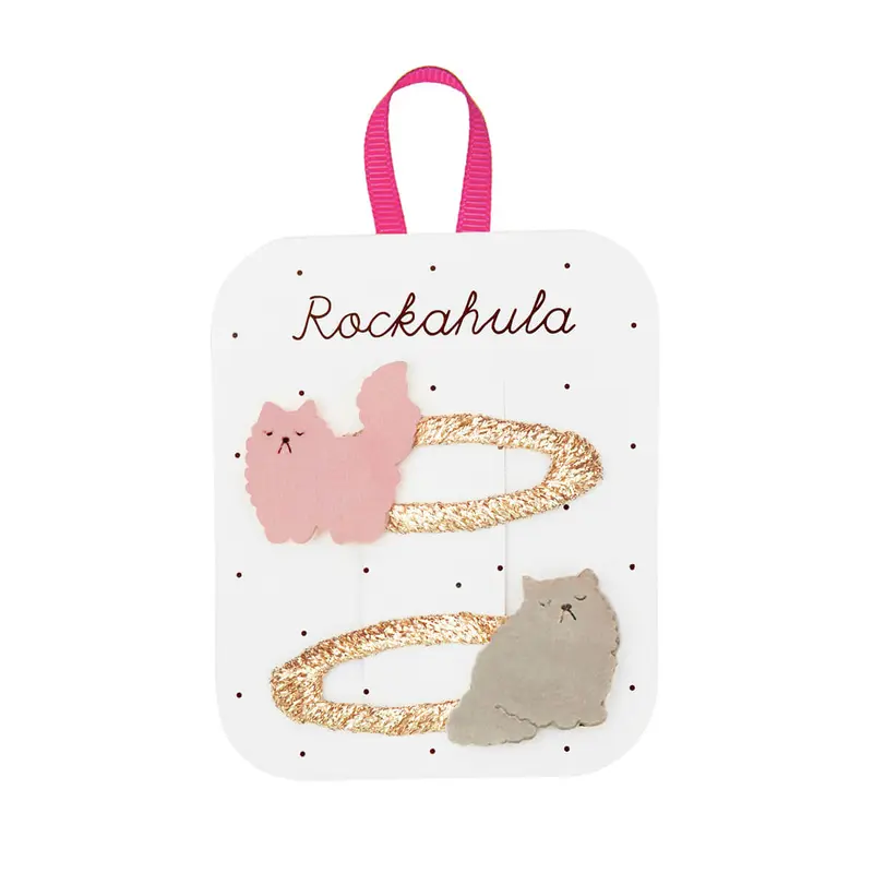 Sour Puss Persian Cat Hair Clips by Rockahula