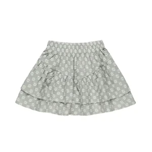 Tiered Mini Skirt in Seafoam by Rylee & Cru