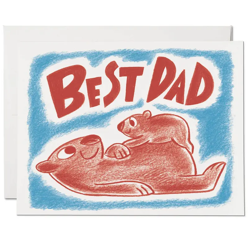 Wombat Dad Father's Day Greetings Card by Red Cap Cards