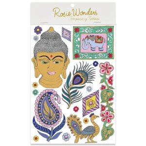 Buddha Temporary Tattoos (A5 Size) by Rosie Wonders