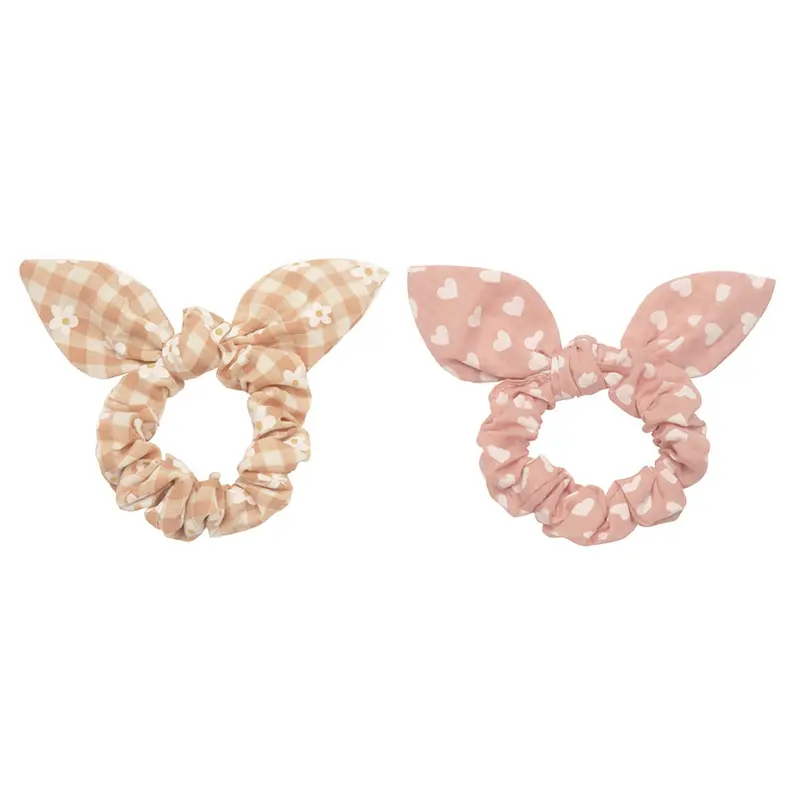 Daisy Gingham Bunny Ears Scrunchies by Rockahula