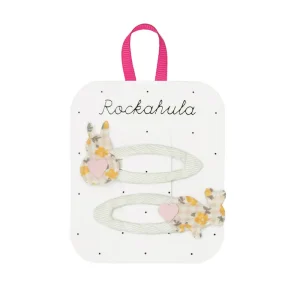 Ditsy Hoppy Bunny Hair Clips by Rockahula