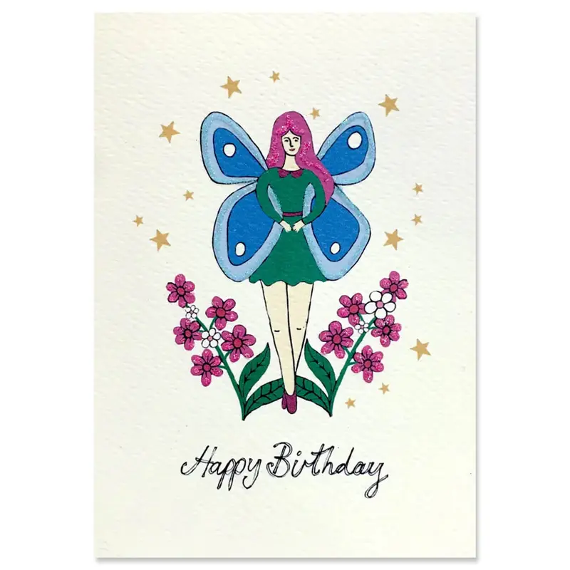 Fairy Birthday Greetings Card by Rosie Wonders