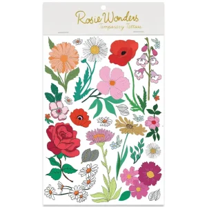 Flowers Temporary Tattoos (A5 Size) by Rosie Wonders