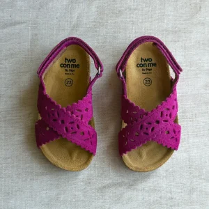 Ida Cut Out Sandals in Lampone Pink Suede by PP