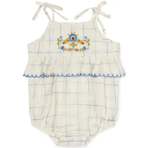 Little Summer Frannie Romper in Space Dye Checks by Lali - Last One In Stock - 18 Months