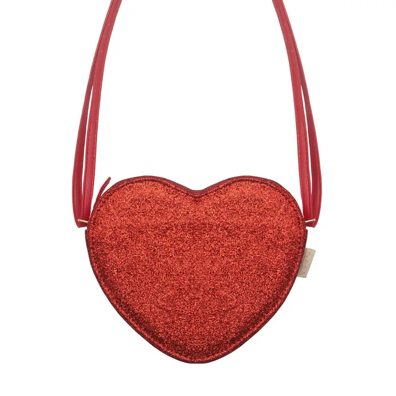 Love Heart Glitter Bag by Rockahula