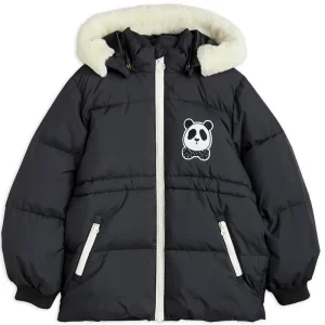 Panda Hooded Puffer Jacket by Mini Rodini