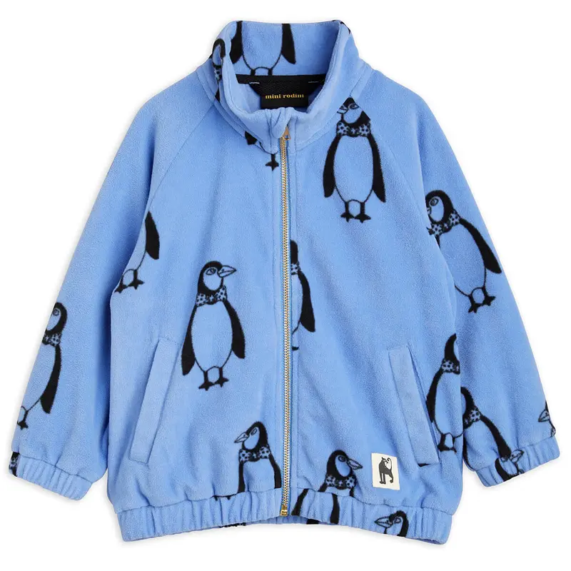 Penguin Fleece Jacket by Mini Rodini
