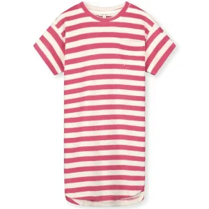 POP Terry Oversized Dress in Cherry / Cream by Gray Label