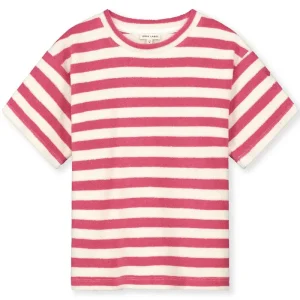 POP Terry Oversized Tee in Cherry / Cream by Gray Label