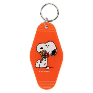 Snoopy Flower Bouquet Motel Key Tag by Three Potato Four X Peanuts