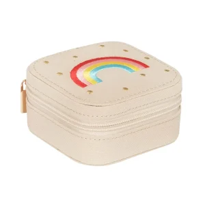 Vintage Rainbow Square Jewellery Box by Rockahula