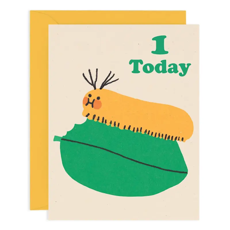 1 Today Age Greetings Card by Maria Ramos for Wrap