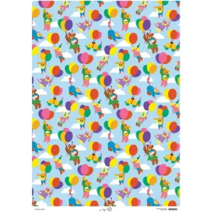 Balloon Birthday Gift Wrap by Zoey Kim for Wrap