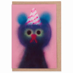 Blackcurrant Cloud Greetings Card by Jon Burgerman for Evermade