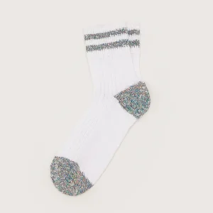 Bunt Crew Socks in White by Bellerose
