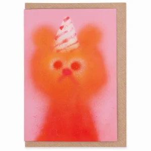 Fizzy Orange Greetings Card by Jon Burgerman for Evermade