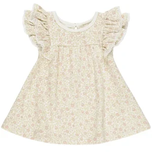 Flutter Sleeve Dress in Primrose by Quincy Mae