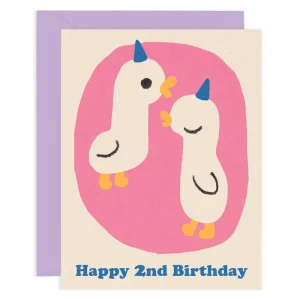 Happy 2nd Birthday Age Greetings Card by Maria Ramos for Wrap