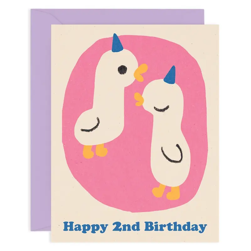 Happy 2nd Birthday Age Greetings Card by Maria Ramos for Wrap