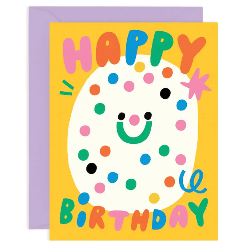 Happy Birthday Confetti Greetings Card by Susie Hammer for Wrap