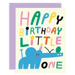 Happy Birthday Little One Greetings Card by Susie Hammer for Wrap