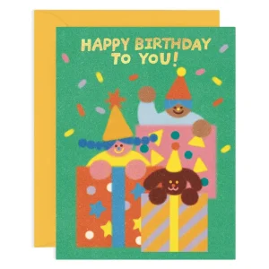 Happy Birthday To You Presents Greetings Card by Zoey Kim for Wrap
