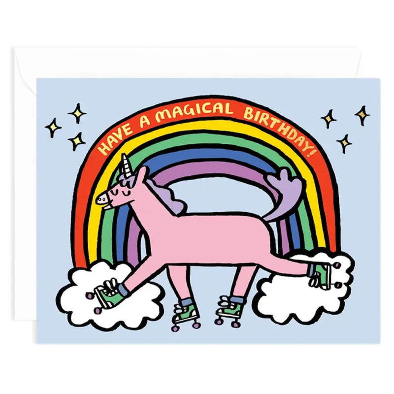 Have A Magical Birthday Greetings Card by Alice Bowsher for Wrap