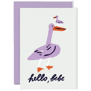 Hello Bebe Greetings Card by Rozalina Burkova for Wrap