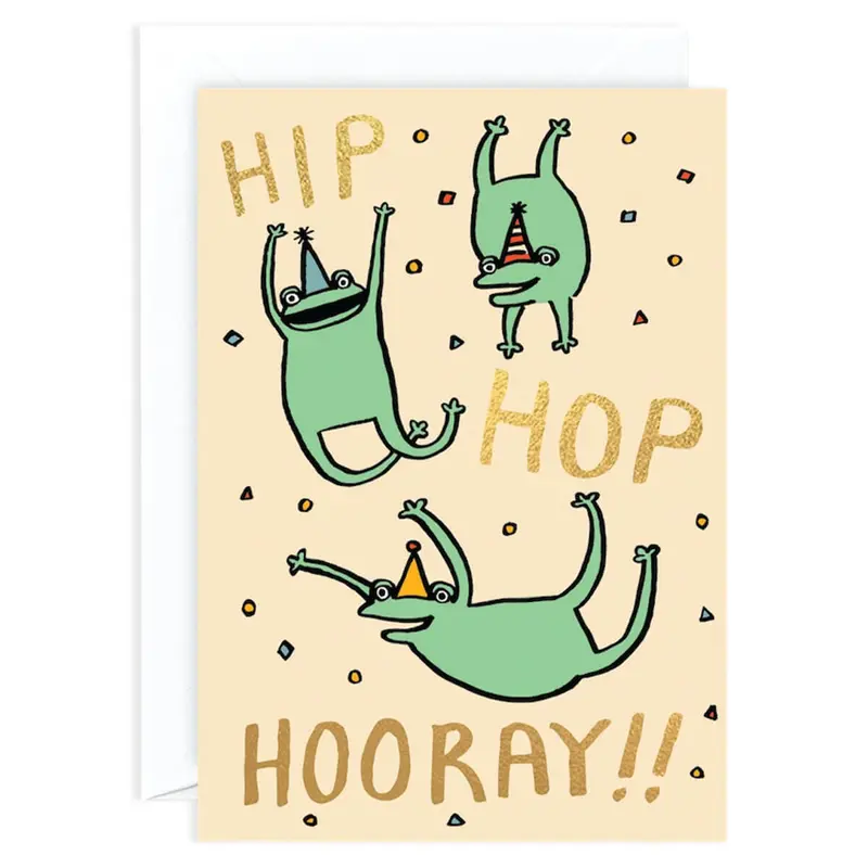 Hip Hop Hooray Birthday Greetings Card by Alice Bowsher for Wrap