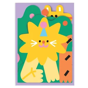 Jungle Fold Out Greetings Card by Susie Hammer for Wrap