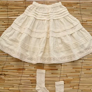 Long Skirt in Natural by Bonjour